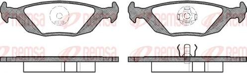 Kawe 0155 20 - Тормозные колодки, дисковые, комплект unicars.by