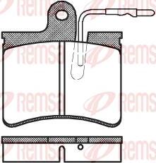 Remsa 2125.04 - Тормозные колодки, дисковые, комплект unicars.by