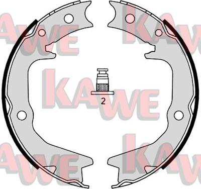 Kawe 08920 - Комплект тормозов, ручник, парковка unicars.by