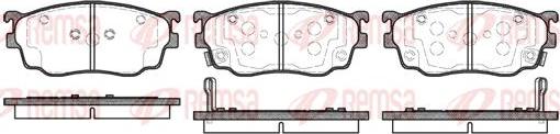 Kawe 0800 02 - Тормозные колодки, дисковые, комплект unicars.by