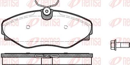 MOPROD MDP1715 - Тормозные колодки, дисковые, комплект unicars.by