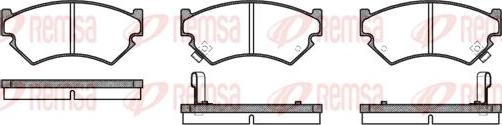 Kawe 0340 02 - Тормозные колодки, дисковые, комплект unicars.by