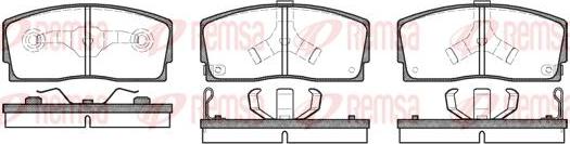 Kawe 0254 02 - Тормозные колодки, дисковые, комплект unicars.by