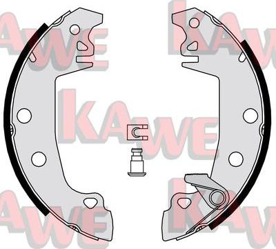 Kawe 07520 - Комплект тормозных колодок, барабанные unicars.by