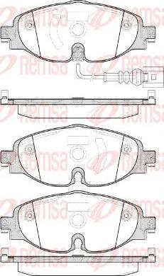 Kawe 1515 01 - Тормозные колодки, дисковые, комплект unicars.by