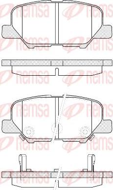 Kawe 1536 02 - Тормозные колодки, дисковые, комплект unicars.by