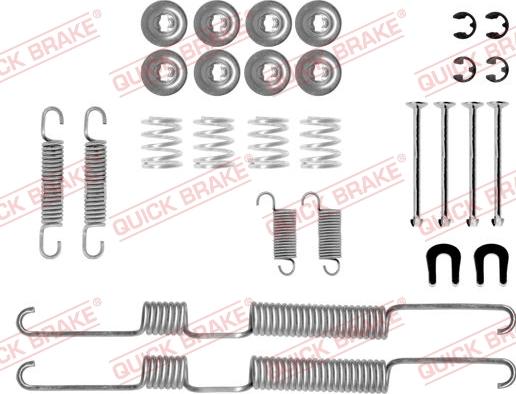 Kawe 105-0730 - Комплектующие, барабанный тормозной механизм unicars.by