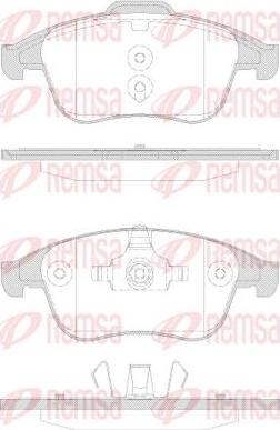 Kawe 1350 30 - Тормозные колодки, дисковые, комплект unicars.by