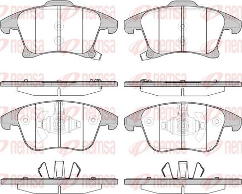 Kawe 1249 22 - Тормозные колодки, дисковые, комплект unicars.by