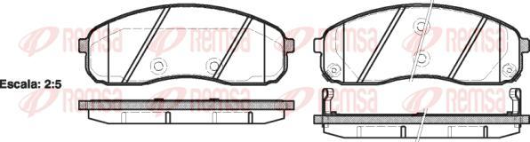 Kawe 1244 02 - Тормозные колодки, дисковые, комплект unicars.by