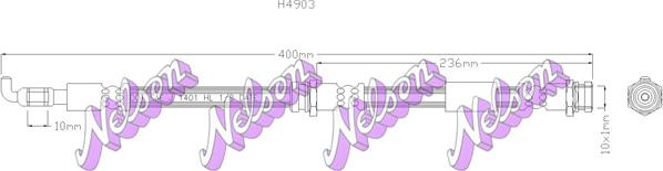 Kawe H4903 - Тормозной шланг unicars.by