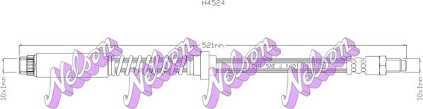 Kawe H4524 - Тормозной шланг unicars.by