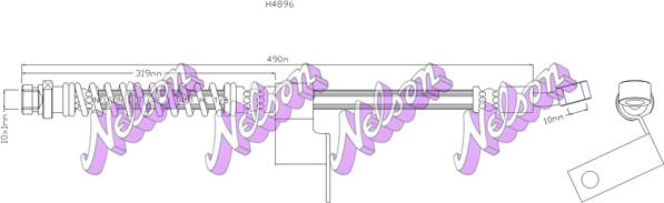 Kawe H4896 - Тормозной шланг unicars.by