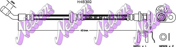 Kawe H4830Q - Тормозной шланг unicars.by