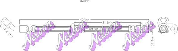 Kawe H4830 - Тормозной шланг unicars.by