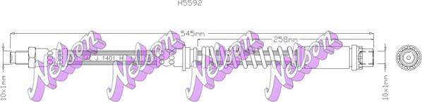 Kawe H5592 - Тормозной шланг unicars.by