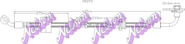 Kawe H5293 - Тормозной шланг unicars.by