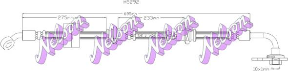 Kawe H5292 - Тормозной шланг unicars.by