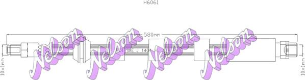 Kawe H6061 - Тормозной шланг unicars.by