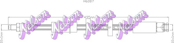 Kawe H6087 - Тормозной шланг unicars.by