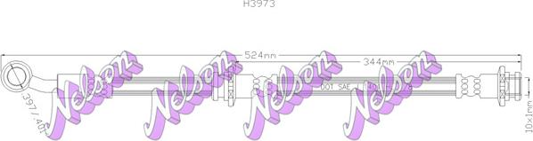 Kawe H3973 - Тормозной шланг unicars.by