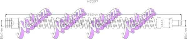 Kawe H3597 - Тормозной шланг unicars.by