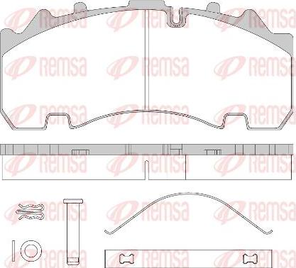 Kawe JCA1554.80 - Тормозные колодки, дисковые, комплект unicars.by