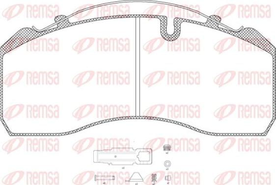 Kawe JCA814.80 - Тормозные колодки, дисковые, комплект unicars.by