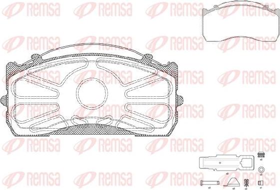 Kawe JCA815.80 - Тормозные колодки, дисковые, комплект unicars.by