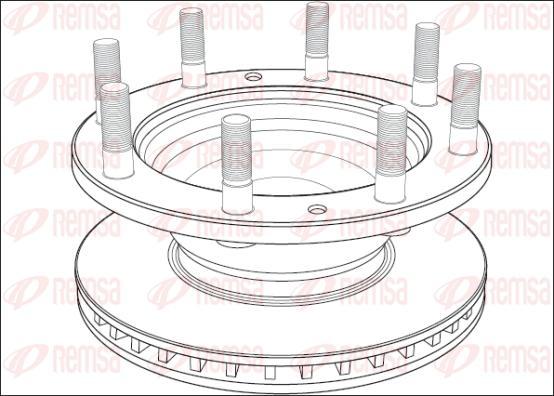 Kawe NCA1003.20 - Тормозной диск unicars.by