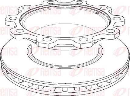 Kawe NCA1081.20 - Тормозной диск unicars.by