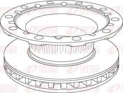 Kawe NCA1176.20 - Тормозной диск unicars.by