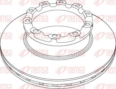 Kawe NCA1224.20 - Тормозной диск unicars.by