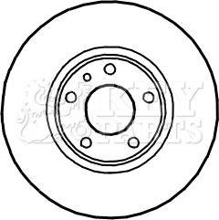 Key Parts KBD4907 - Тормозной диск unicars.by