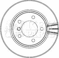 Key Parts KBD4463 - Тормозной диск unicars.by