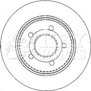 Key Parts KBD4476 - Тормозной диск unicars.by