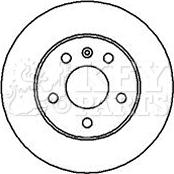 Key Parts KBD4114 - Тормозной диск unicars.by