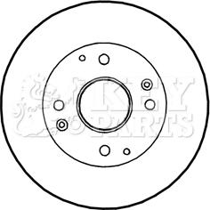 Key Parts KBD4350 - Тормозной диск unicars.by