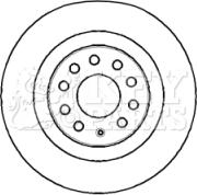 Key Parts KBD4383 - Тормозной диск unicars.by