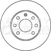 Key Parts KBD4252 - Тормозной диск unicars.by