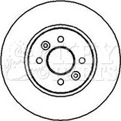 Key Parts KBD4219 - Тормозной диск unicars.by