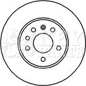 Key Parts KBD5084 - Тормозной диск unicars.by