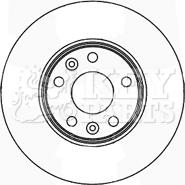 Key Parts KBD5163 - Тормозной диск unicars.by