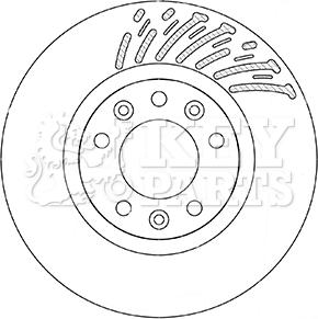 Key Parts KBD5360 - Тормозной диск unicars.by