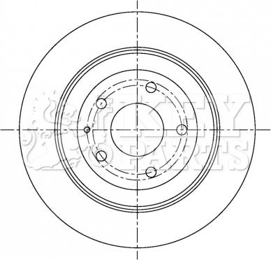 Key Parts KBD5303 - Тормозной диск unicars.by