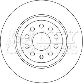 Key Parts KBD5331 - Тормозной диск unicars.by