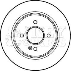 Key Parts KBD5296 - Тормозной диск unicars.by