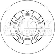 Key Parts KBD6067S - Тормозной диск unicars.by