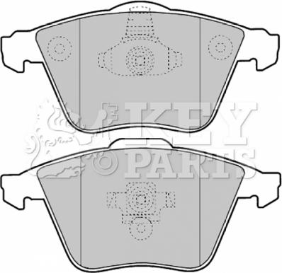 Key Parts KBP1903 - Тормозные колодки, дисковые, комплект unicars.by