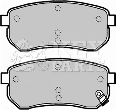 Key Parts KBP1932 - Тормозные колодки, дисковые, комплект unicars.by